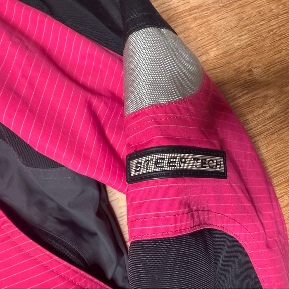 RARE The North Face Steep Tech Pink Colorblock Parka Ski Jacket Women’s large - Picture 14 of 16
